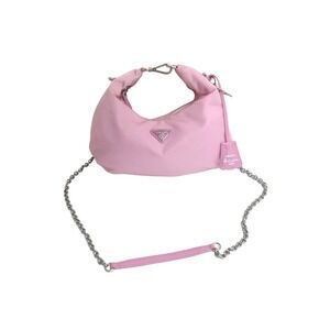Prada Re Edition shoulder bag triangle logo pink leather